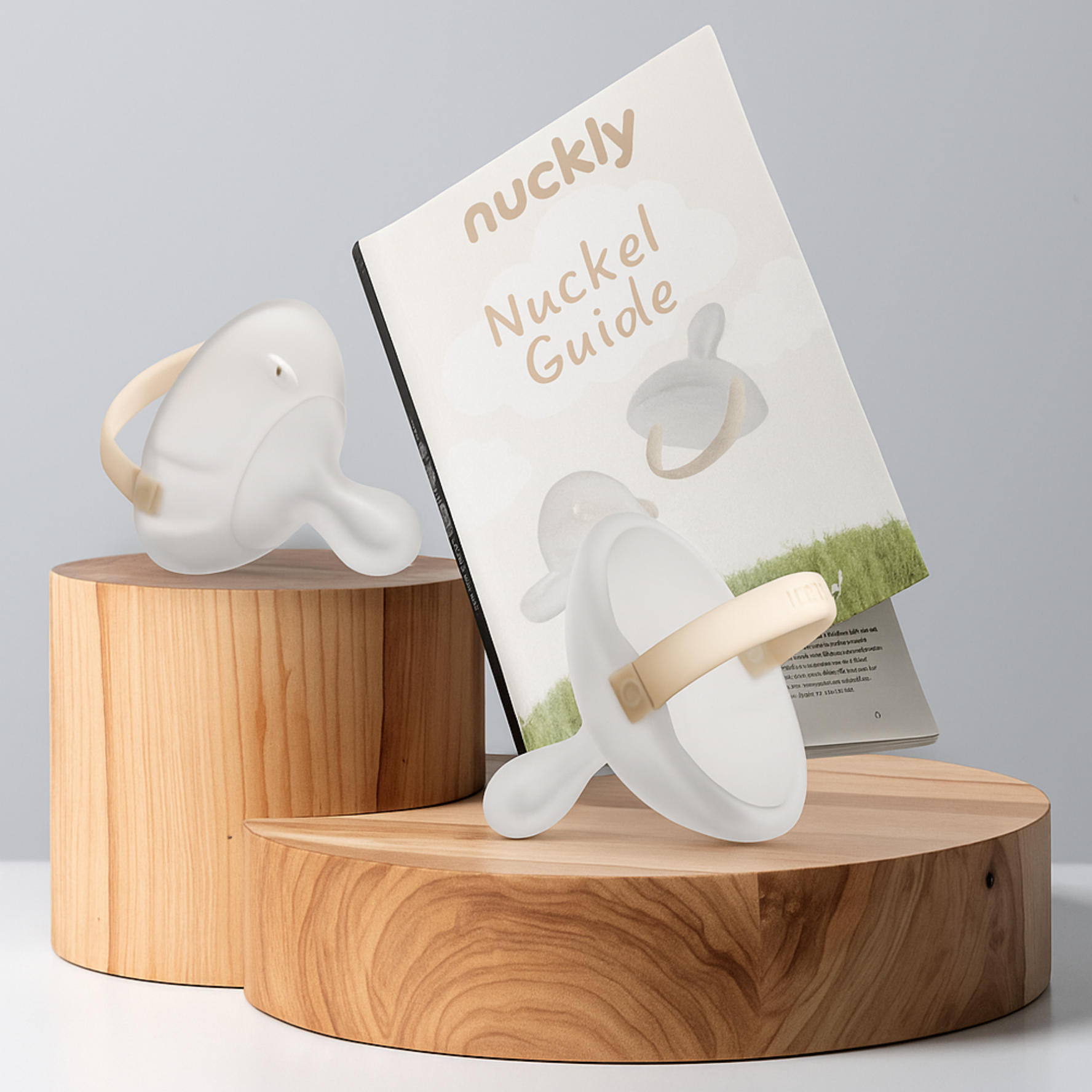 Nuckly Premium Pacifier Double Pack Breast-like Healthy Pacifier made of Silicone