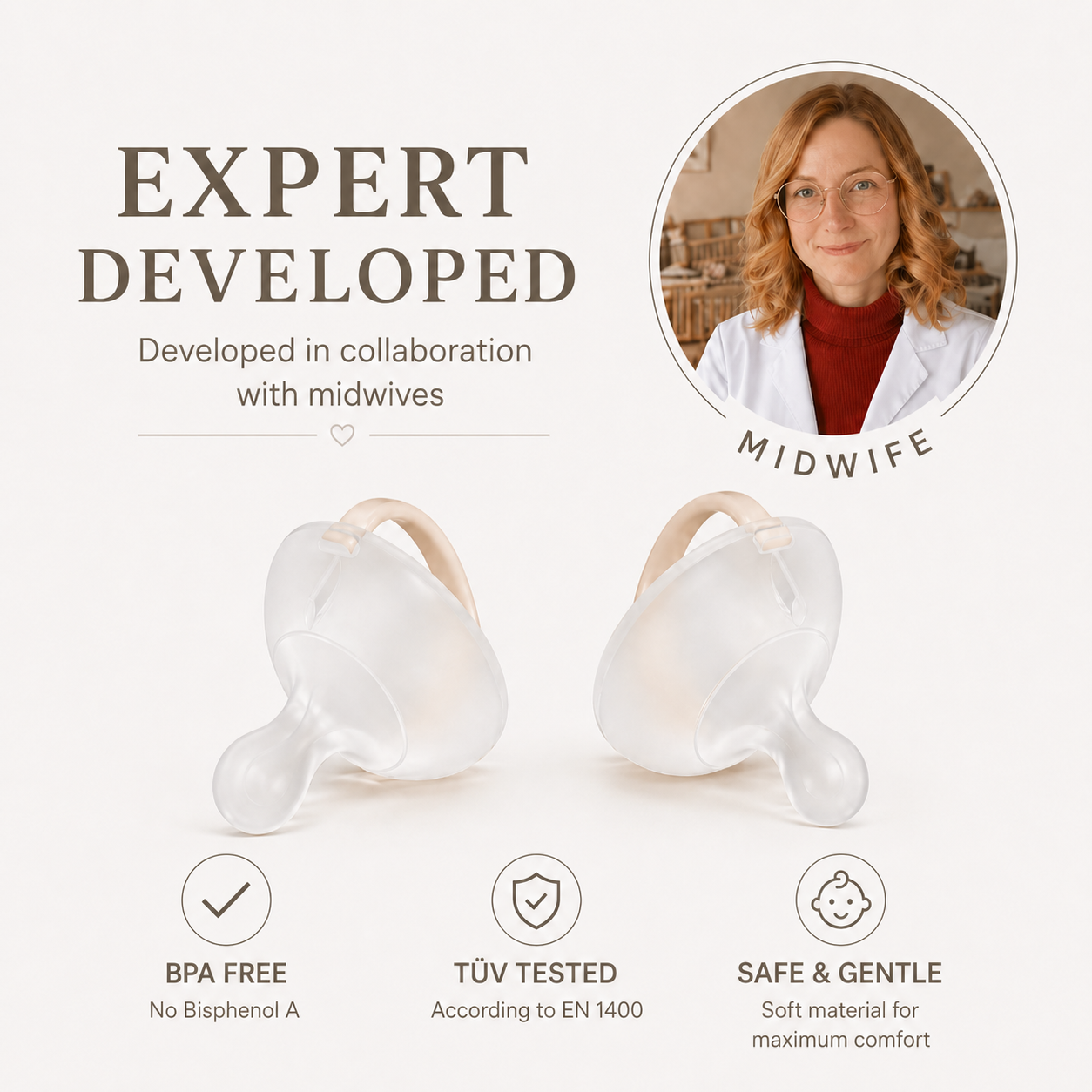 Nuckly Starter Set 2x Nuckly Premium Pacifier